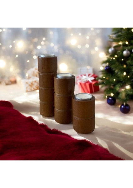 Silindir 3’lü Mumluk Kestane indirimleri