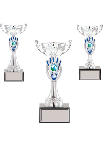 Kişiye Özel Futbol Kupa Takımı-Ödül Kupası-Turnuva Kupası-Kupa Seti 3'lü Takım Small 016