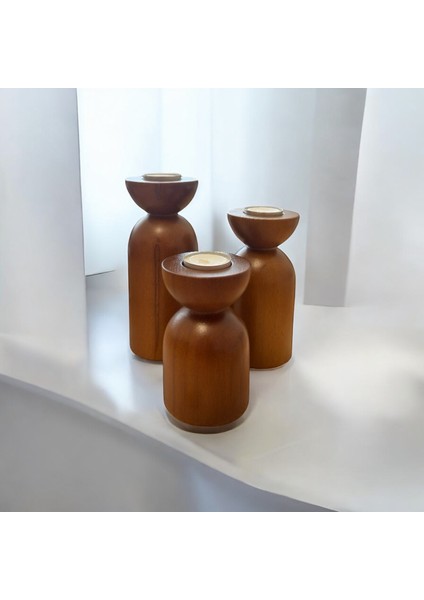 Balerin 3’lü Mumluk Kestane