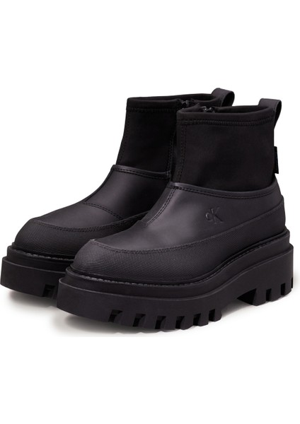 Flatform Raınboot Low Mg Siyah Kadın Bot