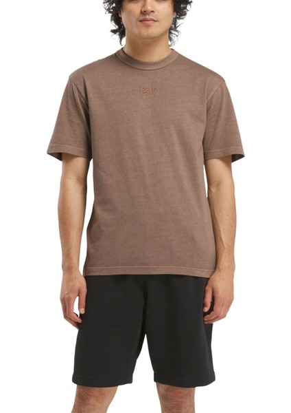 Rı Washed Tee Kahverengi Erkek Kısa Kol T-Shirt