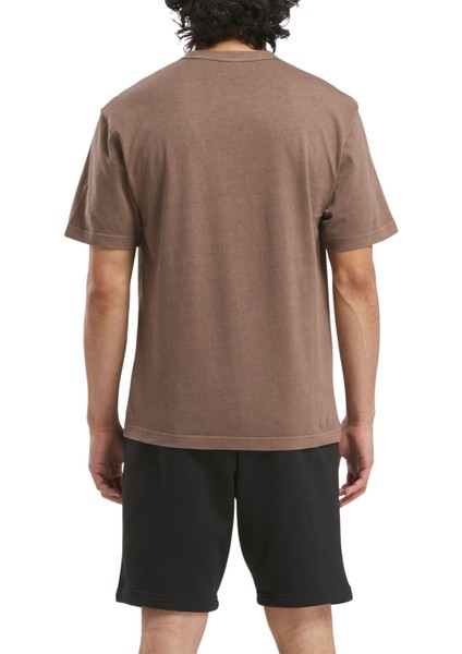 Rı Washed Tee Kahverengi Erkek Kısa Kol T-Shirt