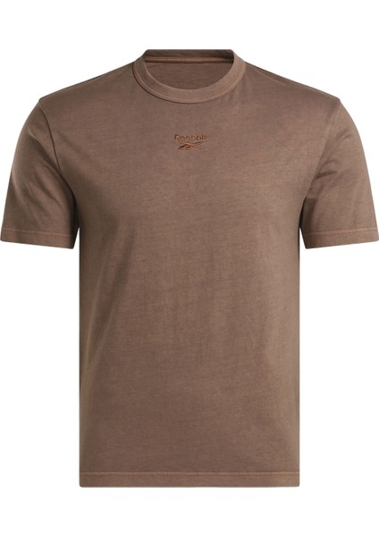 Rı Washed Tee Kahverengi Erkek Kısa Kol T-Shirt