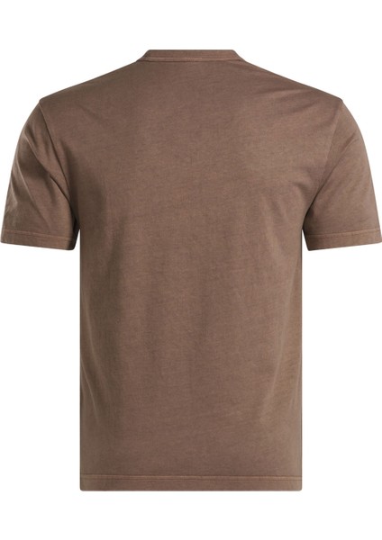 Rı Washed Tee Kahverengi Erkek Kısa Kol T-Shirt
