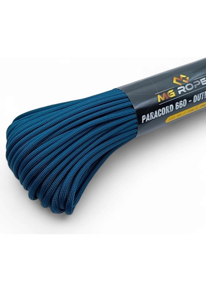 Polyester Paracord Ip 4 mm Petrol Renk 30 Metre