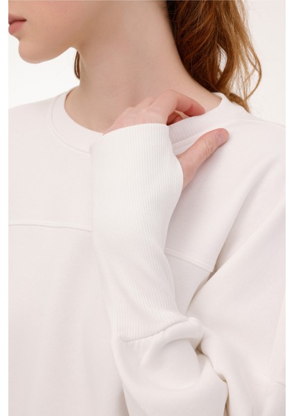 Wl Babs 16SS335 4pr Ekru Kadın Sweatshirt
