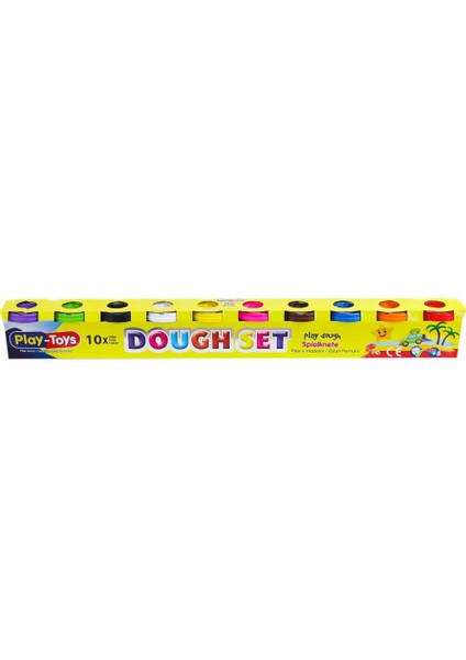 40966 Playtoys 10X100 gr Oyun Hamuru -Asya Oyuncak