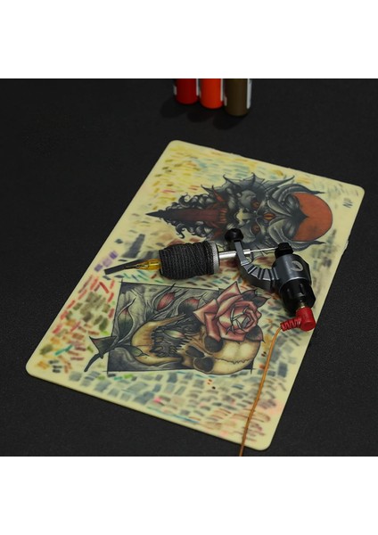 Suni Deri Tattoo - Kalın Suni Deri Dövme - Çift Taraflı Suni Deri Tattoo - Silikon Tattoo - Seni Deri Dövme Eğitimi - Silikon Dövme 1 ADET