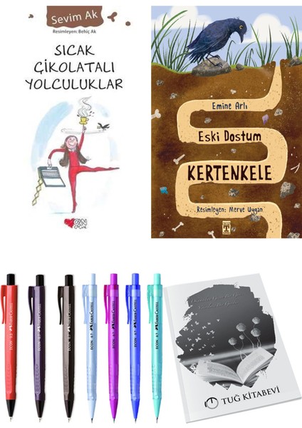 Eski Dostum Kertenkele ve Sıcak Çikolatalı Yolculuklar 2'li Set - Kalem