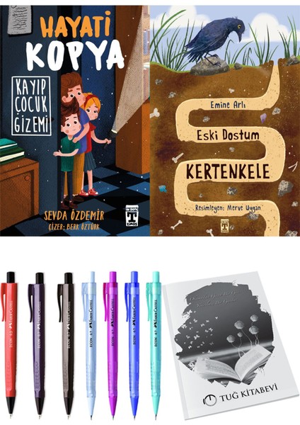 Eski Dostum Kertenkele ve Hayati Kopya Kayıp Çocuk Gizemi 2'li Set - Kalem