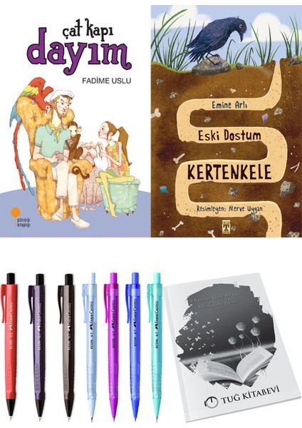 Eski Dostum Kertenkele ve Çat Kapı Dayım 2'li Set - Kalem