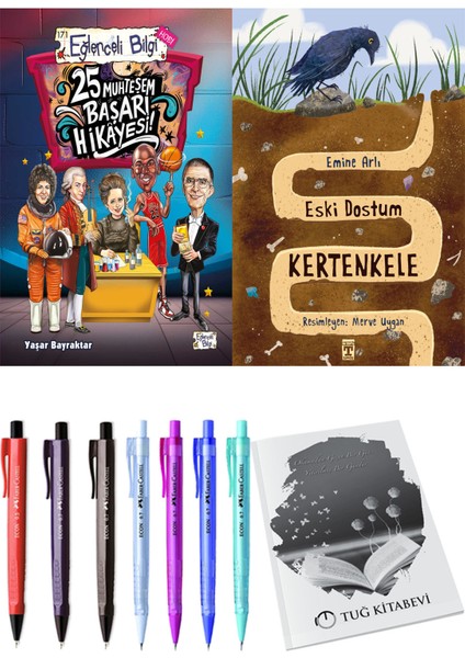 Eski Dostum Kertenkele ve 25 Muhteşem Başarı Hikayesi 2'li Set - Kalem