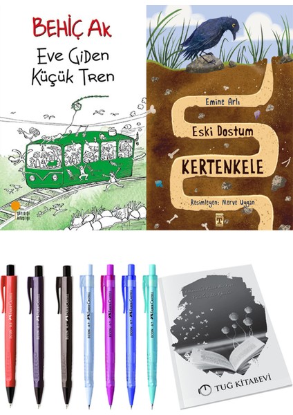 Eski Dostum Kertenkele ve Eve Giden Küçük Tren 2'li Set - Kalem