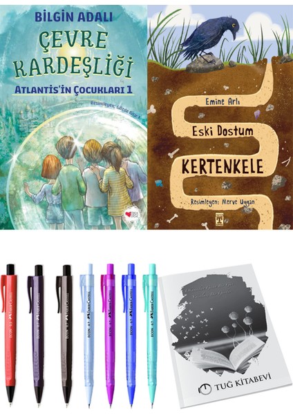 Eski Dostum Kertenkele ve Çevre Kardeşliği 2'li Set - Kalem