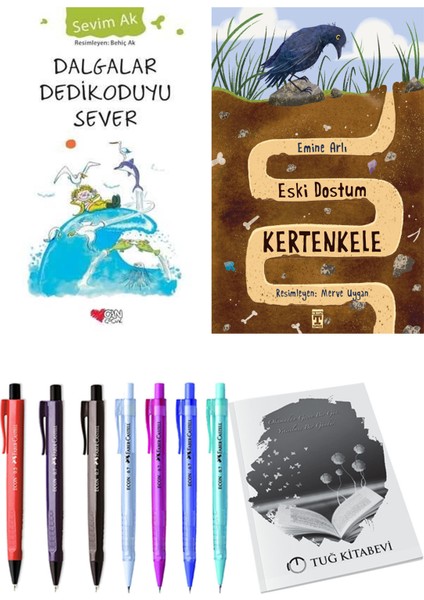 Eski Dostum Kertenkele ve Dalgalar Dedikoduyu Sever 2'li Set - Kalem