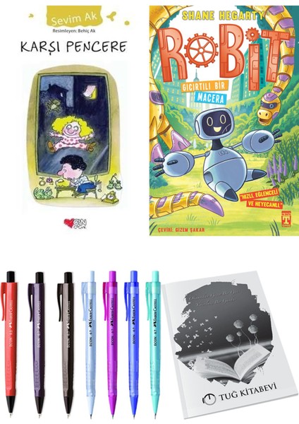 Robit 3 Gıcırtılı Bir Macera ve Karşı Pencere 2'li Set - Kalem
