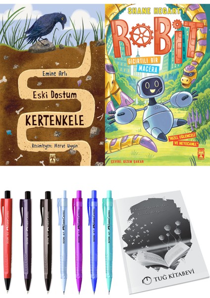 Robit 3 Gıcırtılı Bir Macera ve Eski Dostum Kertenkele 2'li Set - Kalem