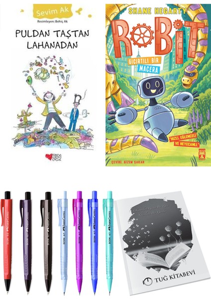 Robit 3 Gıcırtılı Bir Macera ve Puldan Taştan Lahanadan 2'li Set - Kalem