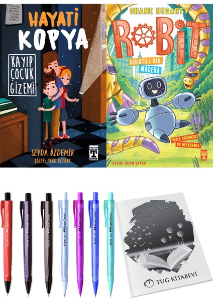 Robit 3 Gıcırtılı Bir Macera ve Hayati Kopya Kayıp Çocuk Gizemi 2'li Set - Kalem