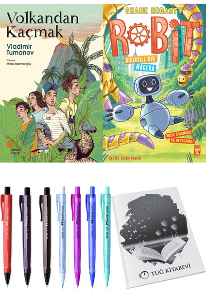 Robit 3 Gıcırtılı Bir Macera ve Volkandan Kaçmak 2'li Set - Kalem