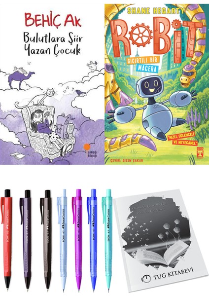 Robit 3 Gıcırtılı Bir Macera ve Bulutlara Şiir Yazan Çocuk 2'li Set - Kalem