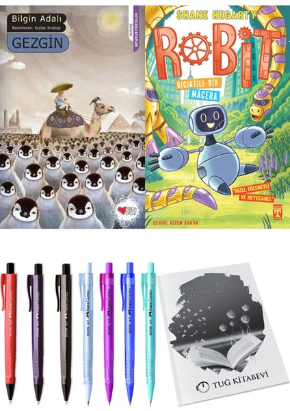 Robit 3 Gıcırtılı Bir Macera ve Gezgin 2'li Set - Kalem