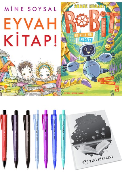 Robit 3 Gıcırtılı Bir Macera ve Eyvah Kitap! 2'li Set - Kalem