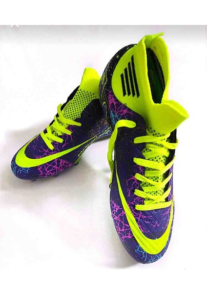 Air Laliga Çoraplı Mor Sarı Renk Krampon fırsatları