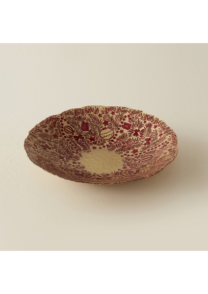 New Year Yılbaşı Festive Dekoratif Tabak Gold fiyatları