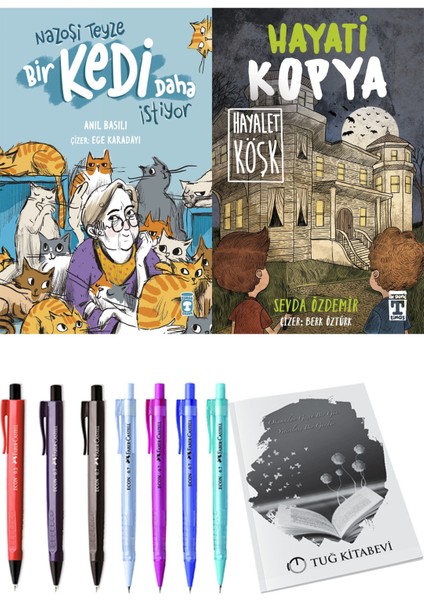 Hayati Kopya Hayalet Köşk ve Nazoşi Teyze Bir Kedi Daha İstiyor 2'li Set - Kalem