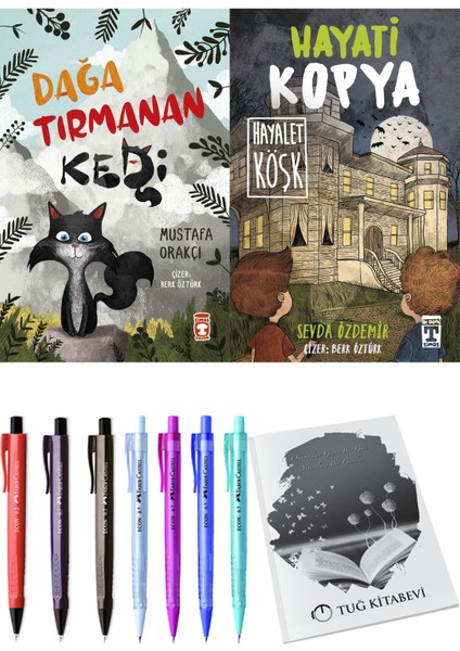 Hayati Kopya Hayalet Köşk ve Dağa Tırmanan Kedi 2'li Set - Kalem