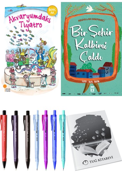 Bir Şehir Kalbimi Çaldı ve Akvaryumdaki Tiyatro 2'li Set - Kalem