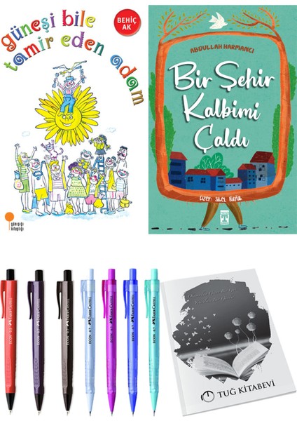 Bir Şehir Kalbimi Çaldı ve Güneşi Bile Tamir Eden Adam 2'li Set - Kalem