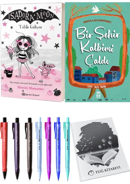 Bir Şehir Kalbimi Çaldı ve Isadora Moon 11 Tatile Gidiyor 2'li Set - Kalem