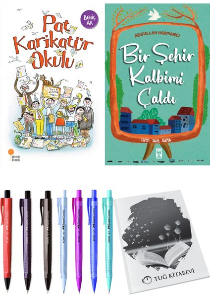 Bir Şehir Kalbimi Çaldı ve Pat Karikatür Okulu 2'li Set - Kalem