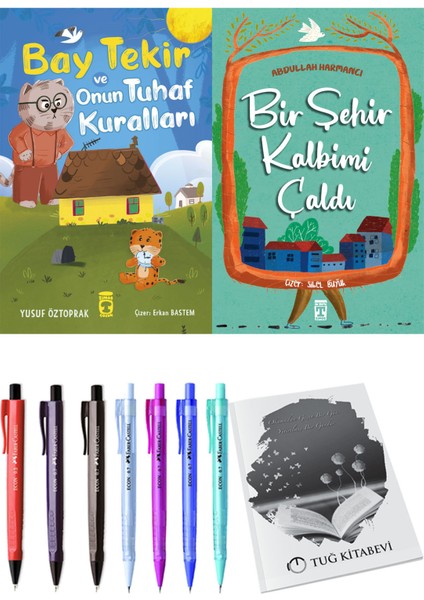 Bir Şehir Kalbimi Çaldı ve Bay Tekir ve Onun Tuhaf Kuralları 2'li Set - Kalem