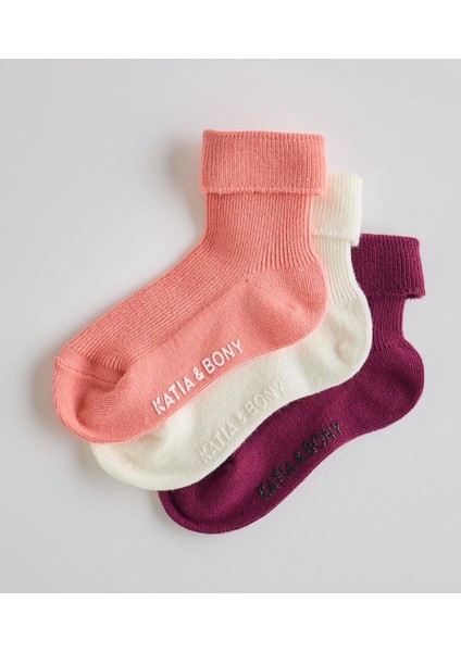 Çocuk 3 Lü Paket Soket Çorap