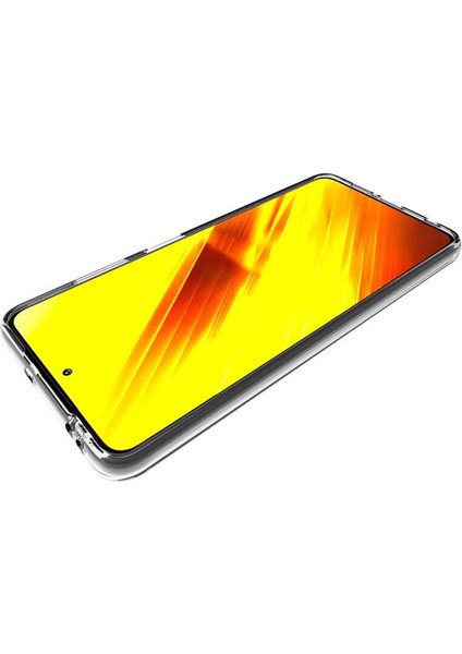 Xiaomi Poco X3 Kılıf Süper Silikon Kapak-Renksiz