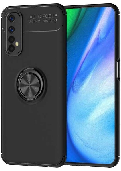 Realme 7 Kılıf Ravel Silikon Kapak-Siyah