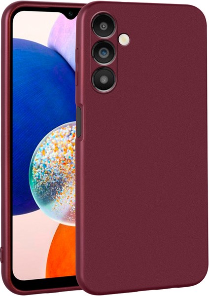 Galaxy A14 Kılıf Zore Premier Silikon Kapak-Mürdüm
