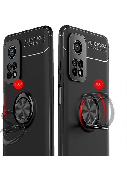 Xiaomi Mi 10T Pro 5g Kılıf Zore Ravel Silikon Kapak-Siyah-Mavi