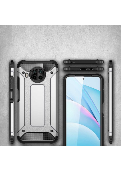 Xiaomi Redmi Note 9 Pro 5g Kılıf Crash Silikon Kapak-Siyah