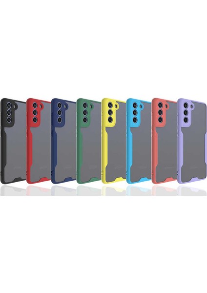 Galaxy S21 Fe Kılıf Zore Parfe Kapak-Koyu Yeşil