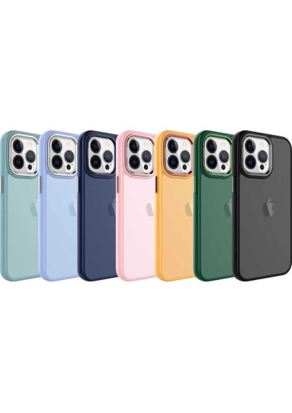 Apple iPhone 13 Pro Kılıf Buzlu Sert Pc May Kapak-Lacivert fiyatları