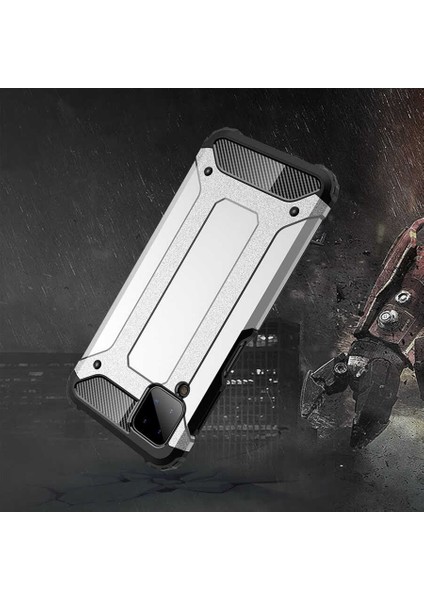 Galaxy M12 Kılıf Crash Silikon Kapak-Mavi
