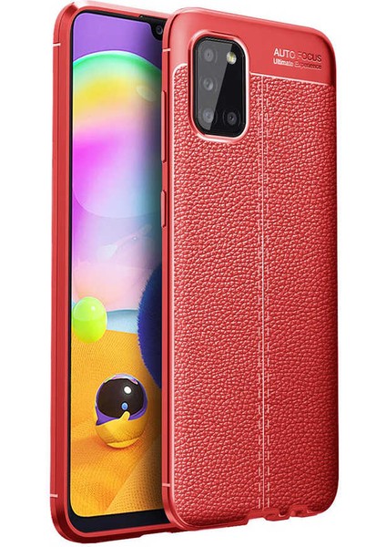 Galaxy A02S Kılıf Zore Niss Silikon Kapak-Kırmızı