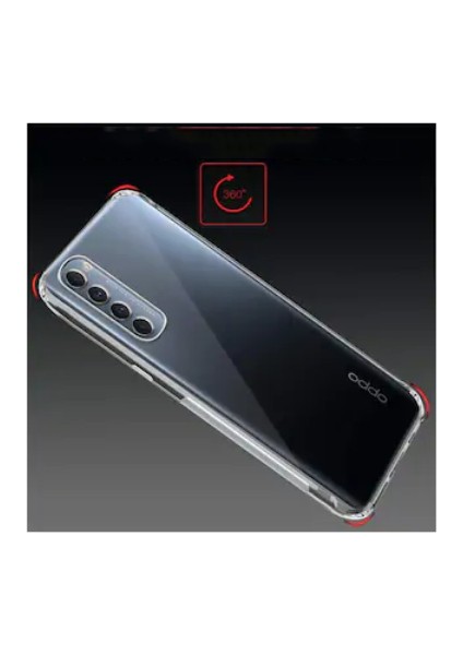 Oppo Reno 4 Pro Kılıf Nitro Anti Shock Silikon-Renksiz