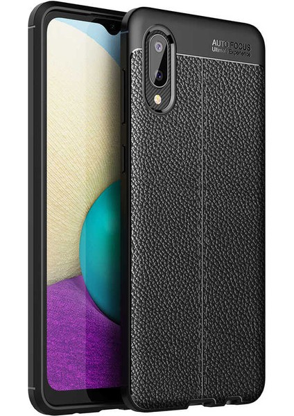 Galaxy A02 Kılıf Zore Niss Silikon Kapak-Siyah
