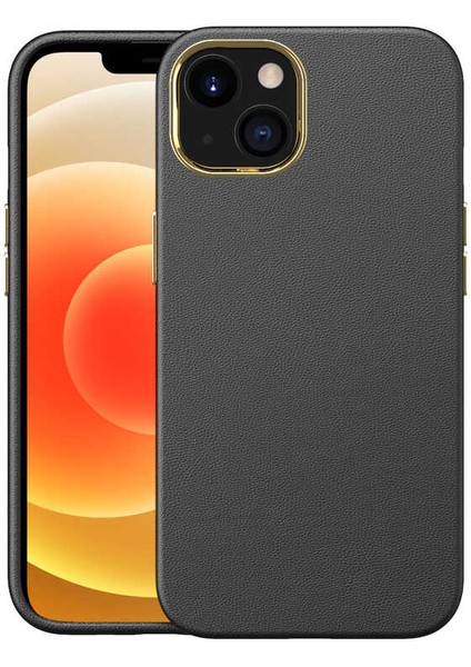 Apple iPhone 13 Kılıf Natura Kapak-Siyah
