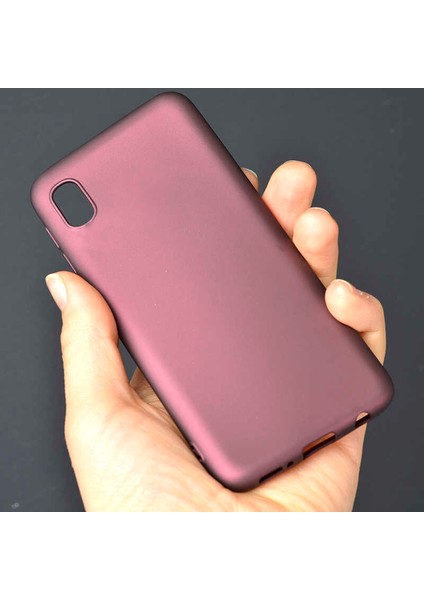 Galaxy A01 Core Kılıf Zore Premier Silikon Kapak-Gold